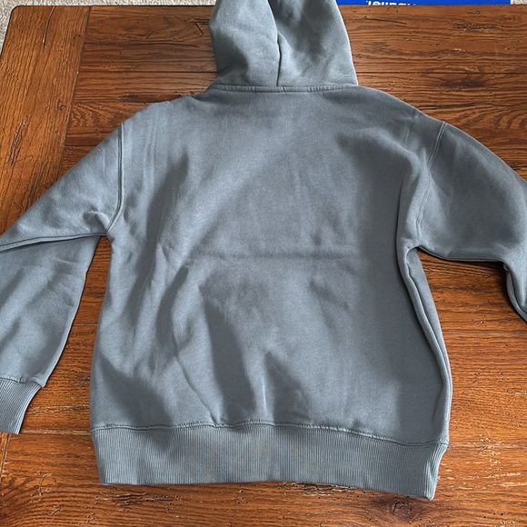 ZARA MINECRAFT MOJANG AB HOODIE SWEATSHIRT Blue Gray NWT Kids Size 9 - 10 - Picture 10 of 11